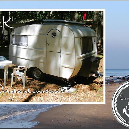 Ddr Wohnwagen Qek Direkt Am Strand Dranske Kültér fotó